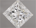 Natural Diamond 1.00 Carats, Princess with  Cut, H Color, VVS2 Clarity and Certified by GIA
