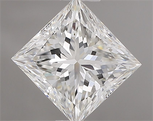 Picture of Natural Diamond 1.00 Carats, Princess with  Cut, H Color, VVS2 Clarity and Certified by GIA