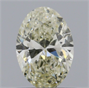 Natural Diamond 0.70 Carats, Oval with  Cut, J Color, SI1 Clarity and Certified by IGI