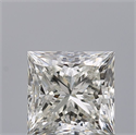 Natural Diamond 0.90 Carats, Princess with  Cut, J Color, SI1 Clarity and Certified by GIA