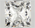 Natural Diamond 1.40 Carats, Princess with  Cut, G Color, IF Clarity and Certified by GIA