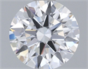 Lab Grown Diamond 1.08 Carats, Round with Ideal Cut, E Color, VS1 Clarity and Certified by IGI