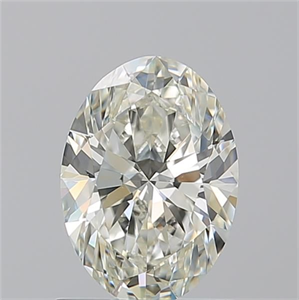 Picture of Natural Diamond 1.11 Carats, Oval with  Cut, J Color, VS1 Clarity and Certified by GIA