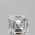 Natural Diamond 0.73 Carats, Asscher with  Cut, E Color, VVS2 Clarity and Certified by GIA