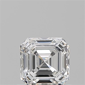 Picture of Natural Diamond 0.73 Carats, Asscher with  Cut, E Color, VVS2 Clarity and Certified by GIA