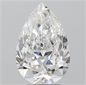 Natural Diamond 3.51 Carats, Pear with  Cut, D Color, SI1 Clarity and Certified by GIA