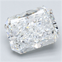 Natural Diamond 3.50 Carats, Radiant with  Cut, E Color, VS2 Clarity and Certified by GIA