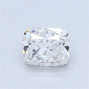 Foto Diamante Natural 0.70 quilates, Del cojín , Color F, claridad SI2 y certificado GIA de