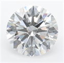 Lab Grown Diamond 3.01 Carats, Round with Ideal Cut, D Color, VVS1 Clarity and Certified by IGI