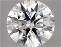 Natural Diamond 0.70 Carats, Round with Excellent Cut, H Color, VVS2 Clarity and Certified by GIA