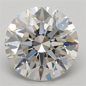 Picture of Lab Grown Diamond 1.63 Carats, Round with Ideal Cut, G Color, VS1 Clarity and Certified by IGI