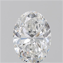 Natural Diamond 1.25 Carats, Oval with  Cut, E Color, SI1 Clarity and Certified by GIA