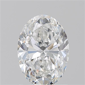 Picture of Natural Diamond 1.25 Carats, Oval with  Cut, E Color, SI1 Clarity and Certified by GIA