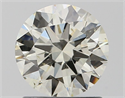 Natural Diamond 1.20 Carats, Round with Excellent Cut, I Color, VS2 Clarity and Certified by IGI