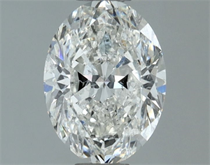 Foto Diamante Natural 1.21 quilates, Ovalado , Color H, claridad I1 y certificado GIA de