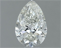 Natural Diamond 0.50 Carats, Pear with  Cut, H Color, VS1 Clarity and Certified by IGI