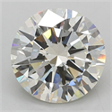Lab Grown Diamond 3.01 Carats, Round with Excellent Cut, J Color, VS1 Clarity and Certified by IGI