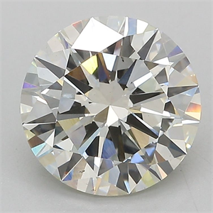 Picture of Lab Grown Diamond 3.01 Carats, Round with Excellent Cut, J Color, VS1 Clarity and Certified by IGI
