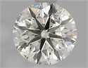 Natural Diamond 0.75 Carats, Round with Excellent Cut, L Color, SI2 Clarity and Certified by IGI