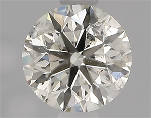 Picture of Natural Diamond 0.75 Carats, Round with Excellent Cut, L Color, SI2 Clarity and Certified by IGI