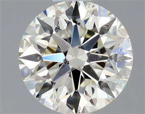 Picture of Natural Diamond 0.81 Carats, Round with Excellent Cut, K Color, SI1 Clarity and Certified by GIA