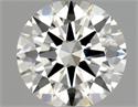 Natural Diamond 0.70 Carats, Round with Excellent Cut, J Color, VVS1 Clarity and Certified by GIA