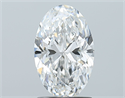 Natural Diamond 1.50 Carats, Oval with  Cut, F Color, SI1 Clarity and Certified by GIA