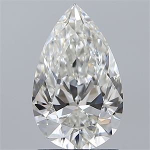 Picture of Natural Diamond 1.53 Carats, Pear with  Cut, H Color, VVS2 Clarity and Certified by GIA