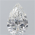 Natural Diamond 0.65 Carats, Pear with  Cut, E Color, VS1 Clarity and Certified by GIA