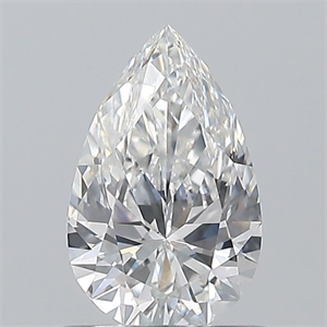 Picture of Natural Diamond 0.65 Carats, Pear with  Cut, E Color, VS1 Clarity and Certified by GIA