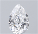 Natural Diamond 0.50 Carats, Pear with  Cut, E Color, VS2 Clarity and Certified by GIA