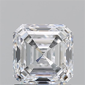 Picture of Natural Diamond 1.51 Carats, Asscher with  Cut, D Color, VVS2 Clarity and Certified by GIA
