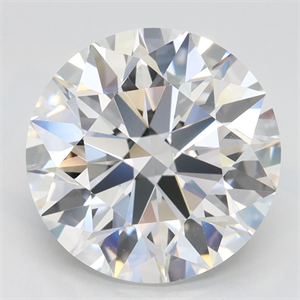 Picture of Lab Grown Diamond 4.03 Carats, Round with Excellent Cut, D Color, FL Clarity and Certified by GIA