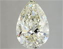 Natural Diamond 3.58 Carats, Pear with  Cut, J Color, SI2 Clarity and Certified by HRD