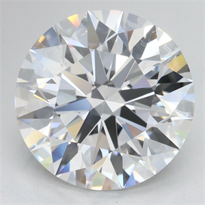 Picture of Lab Grown Diamond 5.56 Carats, Round with Excellent Cut, D Color, VVS2 Clarity and Certified by GIA