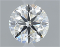 Natural Diamond 0.60 Carats, Round with Excellent Cut, I Color, VVS2 Clarity and Certified by GIA