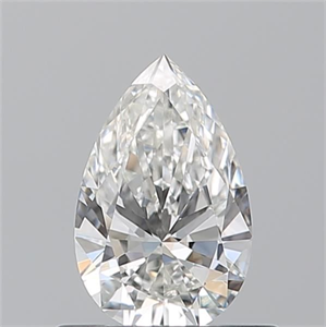 Picture of Natural Diamond 0.51 Carats, Pear with  Cut, G Color, VVS2 Clarity and Certified by GIA