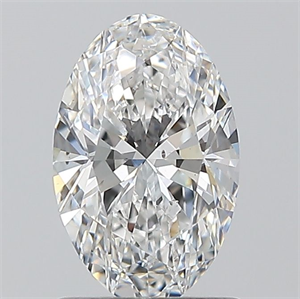 Picture of Natural Diamond 1.01 Carats, Oval with  Cut, E Color, SI1 Clarity and Certified by GIA
