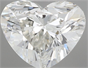Natural Diamond 0.50 Carats, Heart with  Cut, H Color, VS2 Clarity and Certified by IGI