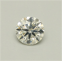 Natural Diamond 0.50 Carats, Round with Very Good Cut, K Color, SI2 Clarity and Certified by GIA