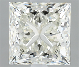 Picture of Natural Diamond 1.50 Carats, Princess with  Cut, I Color, VVS1 Clarity and Certified by IGI