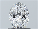 Natural Diamond 0.70 Carats, Oval with  Cut, D Color, VVS1 Clarity and Certified by GIA