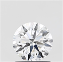 Lab Grown Diamond 1.01 Carats, Round with Ideal Cut, E Color, VS1 Clarity and Certified by IGI