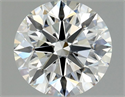 Natural Diamond 0.93 Carats, Round with Excellent Cut, H Color, VVS2 Clarity and Certified by GIA