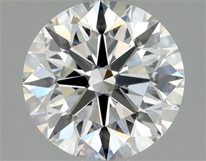 Picture of Natural Diamond 0.93 Carats, Round with Excellent Cut, H Color, VVS2 Clarity and Certified by GIA