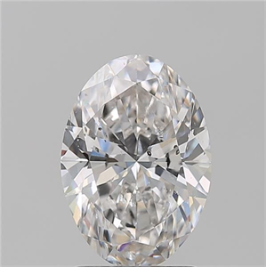 Picture of Natural Diamond 1.70 Carats, Oval with  Cut, G Color, SI2 Clarity and Certified by GIA