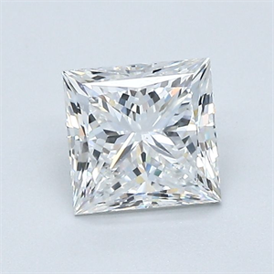 Foto Diamante Natural 1.20 quilates, Princesa , Color F, claridad VS2 y certificado GIA de