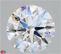 Lab Grown Diamond 4.05 Carats, Round with Excellent Cut, D Color, VVS1 Clarity and Certified by IGI