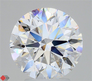 Picture of Lab Grown Diamond 4.05 Carats, Round with Excellent Cut, D Color, VVS1 Clarity and Certified by IGI