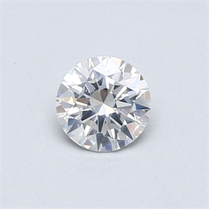 Picture of Natural Diamond 0.43 Carats, Round with Excellent Cut, F Color, I1 Clarity and Certified by GIA